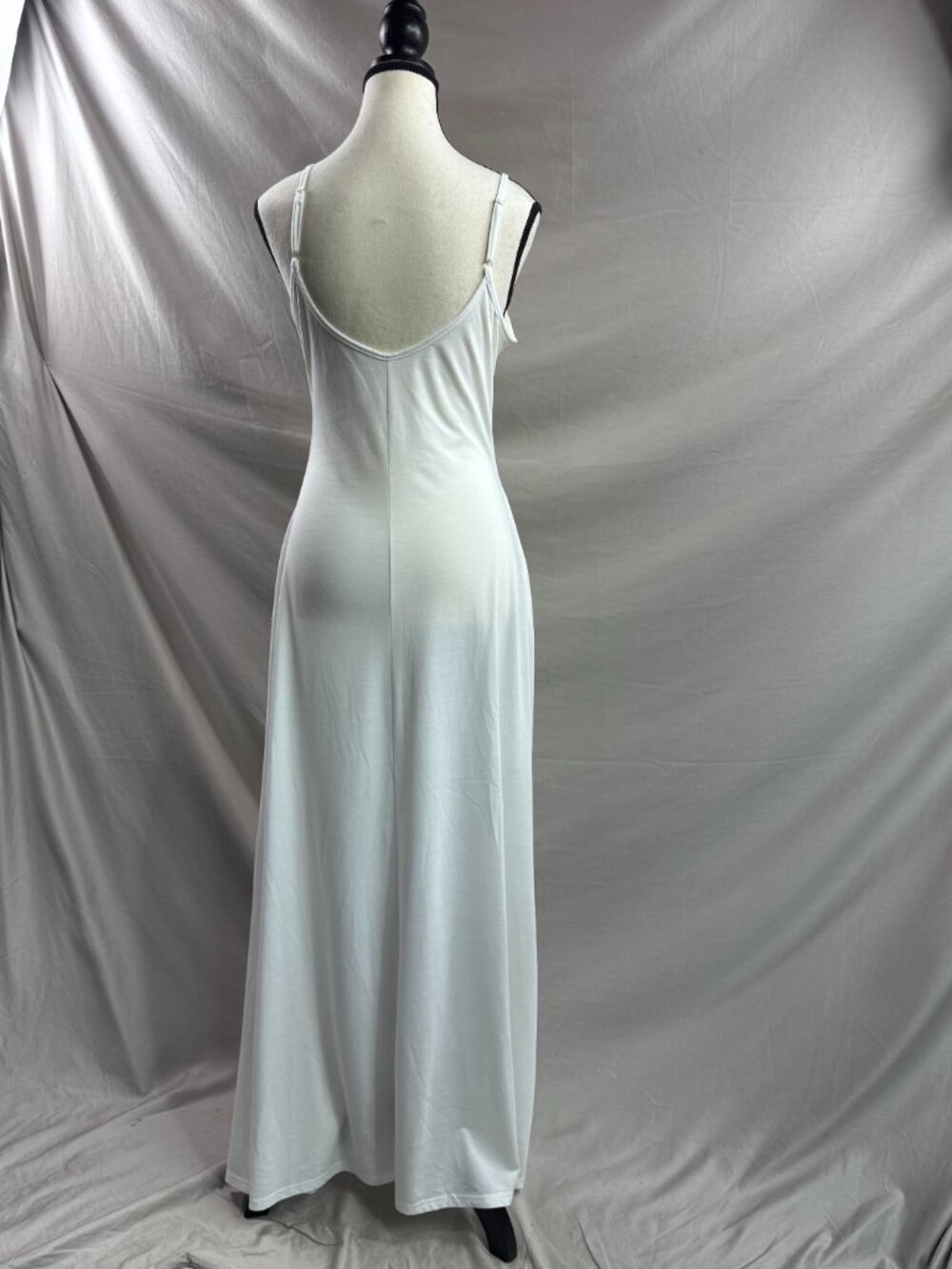 Cami Maxi Flared Tee Dress White - Picture 7 of 7